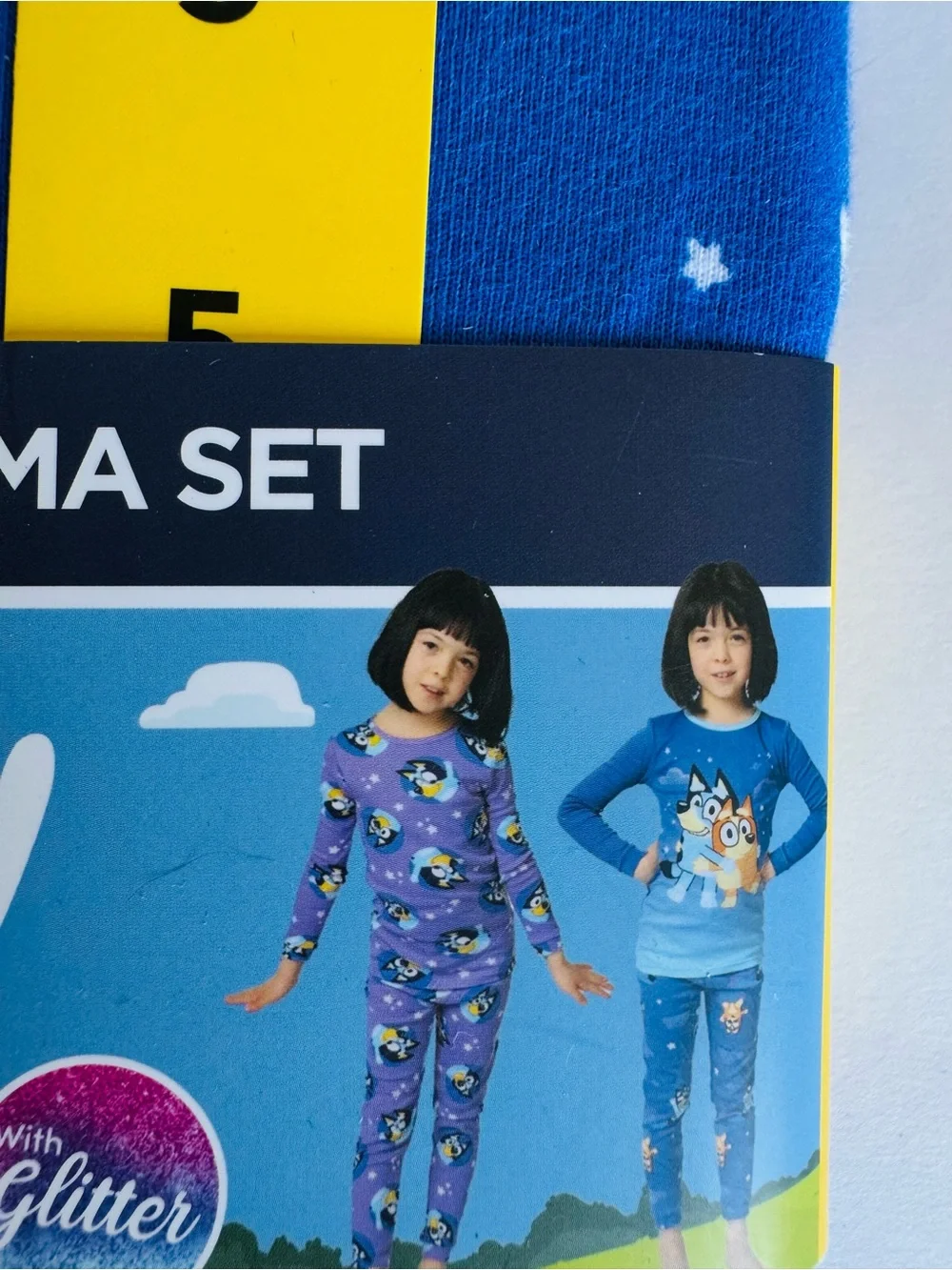 Bluey Kids 4‑Pc Blue Pajama Set - Blue